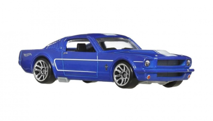 Тематическая Машинка Hot Wheels '65 Ford Mustang 2+2 Fastback ZAMAC Chase Mustang 60th 1:64 JBY54 Blue - Retromagaz, image 2
