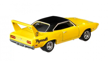 Машинка Premium Hot Wheels '70 Plymouth Superbird Boulevard 1:64 GRM06 Yellow - Retromagaz, image 3