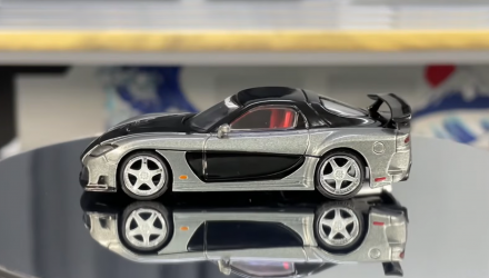 Машинка Premium Tarmac Works Mazda RX-7 VeilSide Fortune7 GLOBAL64 1:64 T64G-075-GY Grey - Retromagaz, image 3