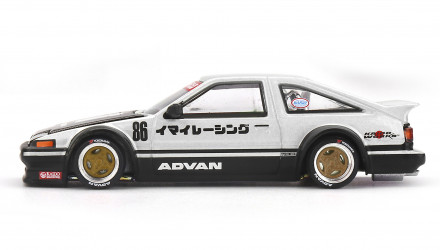 Машинка Premium Kaido House x MiNI GT Toyota AE86 Sprinter Trueno Kaido Street V2 1:64 KHMG218 White - Retromagaz, image 3