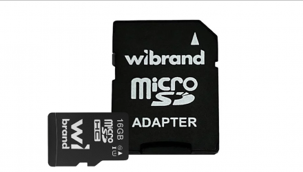 Карта Пам'яті Wibrand microSDHC 16GB UHS-1 + SD Adapter - Retromagaz, image 1