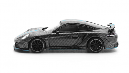 Машинка Premium POP Race Porsche 992 STINGER GTR CARBON EDITION BLUE LINE 1:64 PR640254 Grey - Retromagaz, image 3