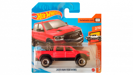 Машинка Базова Hot Wheels 2020 RAM 1500 Rebel Hot Trucks 1:64 GHB31 Red - Retromagaz, image 1