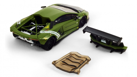 Машинка Premium Hot Wheels LBWK Lamborghini Aventador LP 700-4 Elite 64 1:64 JNF04 Green - Retromagaz, image 4