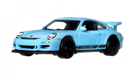 Машинка Premium Hot Wheels Porsche 911 GT3 RS Deutschland Design 1:64 HCJ94 Light Blue - Retromagaz, image 2