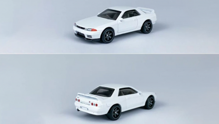 Машинка Premium 4шт Hot Wheels Nissan Skyline GT-R (BNR32) / (BCNR33) / (BNR34) / Retro Rig Diorama 1:64 GRN86 White - Retromagaz, image 2