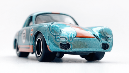 Машинка Базова Hot Wheels Porsche 356 Outlaw	Gulf Super Treasure Hunt STH Speed Graphics 1:64 GTD08 Blue - Retromagaz, image 4