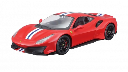 Машинка Bburago Ferrari 488 Pista Race & Play 1:24 Red - Retromagaz, image 1