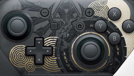 Геймпад Беспроводной Nintendo Switch Pro Controller The Legend of Zelda: Tears of the Kingdom Limited Edition Black Gold Б/У - Retromagaz, image 4