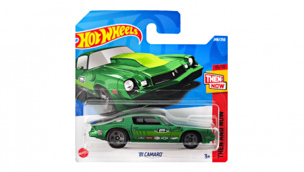 Машинка Базовая Hot Wheels '81 Camaro Then and Now 1:64 HCV81 Green - Retromagaz, image 1