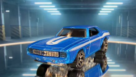 Тематическая Машинка Hot Wheels 1969 Camaro Fast & Furious 1:64 JKX13 Blue - Retromagaz, image 1
