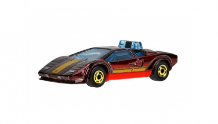 Тематическая Машинка Hot Wheels Lamborghini Countach Pace Car The Hot Ones 1:64 JKX52 Brown - Retromagaz, image 1