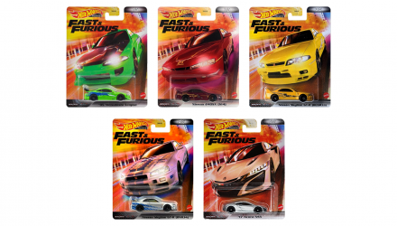 Набор Машинка Premium Hot Wheels Fast & Furious 2022-1 DMC55 5шт - Retromagaz, image 1