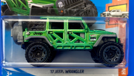 Машинка Базова Hot Wheels '17 Jeep Wrangler Hot Trucks 1:64 FJY56 Green - Retromagaz, image 2