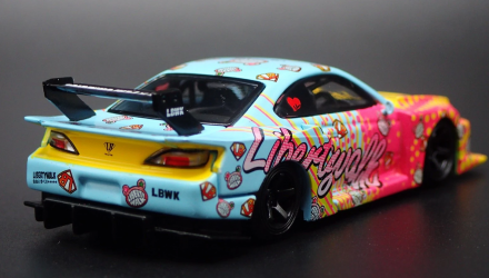 Машинка Premium MINI GT Nissan LB-Super Silhouette S15 SILVIA LBWK KUMA 1:64 MGT00754-СH Yellow - Retromagaz, image 3