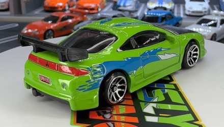 Тематична Машинка Hot Wheels 1995 Mitsubishi Eclipse Brian O'Conner Fast & Furious 1:64 JBY29 Green - Retromagaz, image 3