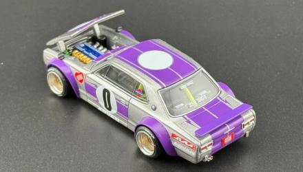 Машинка Premium Kaido House x MiNI GT Nissan Skyline 2000GT-R (KPGC10) Kaido Works V1 1:64 KGMG165 Silver - Retromagaz, image 4