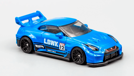 Машинка Базова Hot Wheels Liberty Walk LB-Silhouette Works GT Nissan 35GT-RR Ver.2 J-Imports 1:64 GRX63 Blue - Retromagaz, image 2