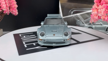 Машинка Premium Hot Wheels Porsche 993 GT2 Modern Classics 1:64 JKF16 Grey - Retromagaz, image 4