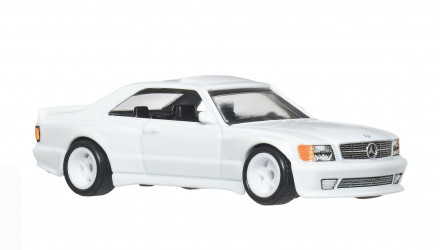 Машинка Premium Hot Wheels 1989 Mercedes-Benz 560 SEC AMG Boulevard 1:64 JHW37 White - Retromagaz, image 4
