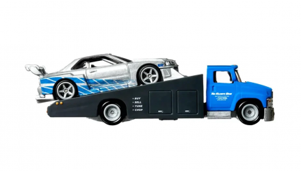 Машинка Premium Hot Wheels 2шт LB-ER34 Super Silhouette Nissan Skyline та Транспортер Carry On Fast & Furious Team Transport 1:64 HPX97 Silver - Retromagaz, image 4