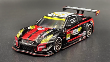 Машинка Premium MINI GT Nissan GT-R Nismo GT3 #360 “Runup Rivaux GT-R” Super GT Series 1:64 MGT00754-L Black Машинка Premium MINI GT Nissan GT-R Nismo GT3 #360 “Runup Rivaux GT-R” Super GT Series 1:64 MGT00754-L Black - Retromagaz, image 1