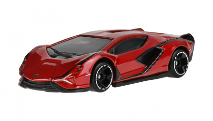 Тематична Машинка Hot Wheels Lamborghini Sian FKP 37 Hybrid Speed 1:64 JCB77 Red - Retromagaz, image 1