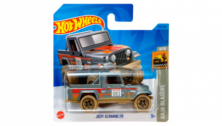 Машинка Базовая Hot Wheels Jeep Scrambler Baja Blazers 1:64 HKG78 Metallic Silver - Retromagaz, image 5