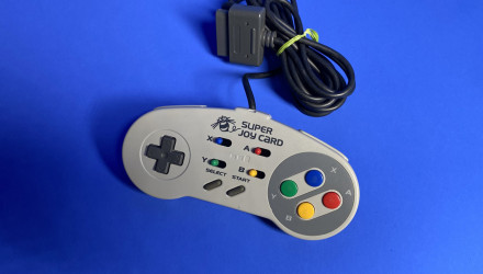 Геймпад Дротовий Hudson Soft SNES HC-691 FAT Super Joy Card Turbo Pad Grey 2.2m Б/У - Retromagaz, image 1