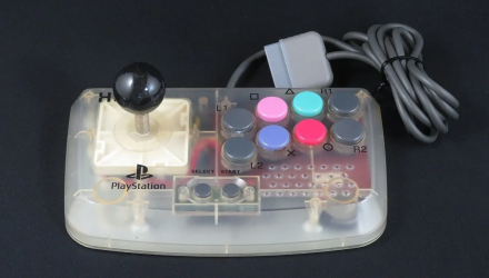 Геймпад Дротовий Hori PlayStation 1 Arcade Compact Joystick HPS-29 Clear White 1.5m Б/У - Retromagaz, image 1