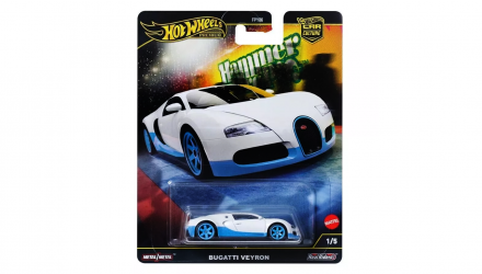 Машинка Premium Hot Wheels Bugatti Veyron Hammer Drop 1:64 HRW06 White - Retromagaz, image 1