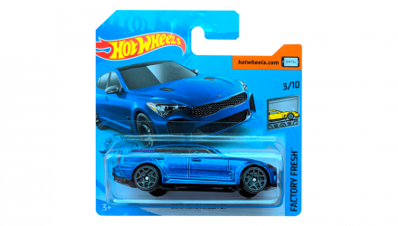 Машинка Базовая Hot Wheels 2019 KIA Stinger GT Factory Fresh 1:64 GHB37 Blue - Retromagaz, image 1