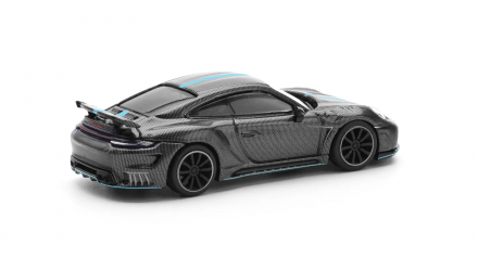Машинка Premium POP Race Porsche 992 STINGER GTR CARBON EDITION BLUE LINE 1:64 PR640254 Grey - Retromagaz, image 2