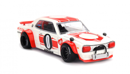 Машинка Premium Kaido House x MiNI GT Nissan Skyline 2000GT-R (KPGC10) Kaido Works V2 1:64 KGMG211 White - Retromagaz, image 1