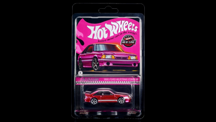 Машинка Premium Hot Wheels 1993 Ford Mustang Cobra R Red Line Club RLC 1:64 HWF29 Pink - Retromagaz, image 1