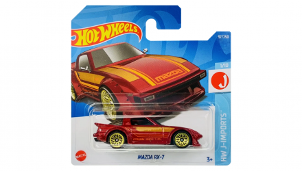 Машинка Базовая Hot Wheels Mazda RX-7 J-Imports 1:64 HCX24 Red - Retromagaz, image 1