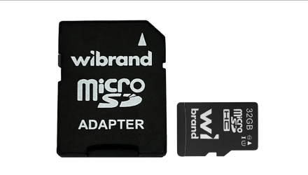Карта Пам'яті Wibrand microSDHC 32GB UHS-1 + SD Adapter - Retromagaz, image 1