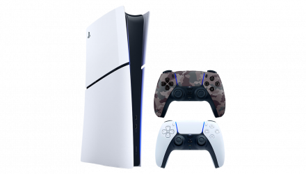 Набір Консоль Sony PlayStation 5 Slim Digital Edition 1TB White Новий + Геймпад Бездротовий DualSense Grey Camouflage - Retromagaz, image 1