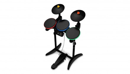 Барабан Бездротовий Activision Xbox 360 95519.808 Band Hero Guitar Hero 5 World Tour Black Б/У - Retromagaz, image 2