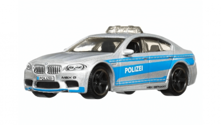 Тематична Машинка Matchbox BMW M5 Police Germany 1:64 HVV05/HVV38 Silver - Retromagaz, image 1