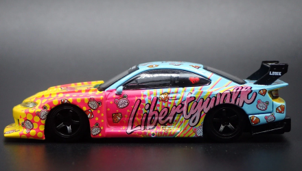 Машинка Premium MINI GT Nissan LB-Super Silhouette S15 SILVIA LBWK KUMA 1:64 MGT00754-СH Yellow - Retromagaz, image 2