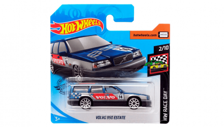 Машинка Базовая Hot Wheels Volvo 850 Estate Race Day 1:64 GHD96 Dark Blue - Retromagaz, image 1