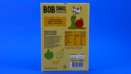 Мармелад Bob Snail Фруктовий Яблуко-Груша-Лимон 108g - Retromagaz, image 2