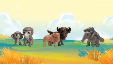 Набір Шоколадне Яйце 24шт Kinder Surprise Тварини Natoons Africa Applaydu 20g - Retromagaz, image 2