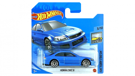 Машинка Базова Hot Wheels Honda Civic Si Factory Fresh 1:64 GRY27 Light Blue - Retromagaz, image 1