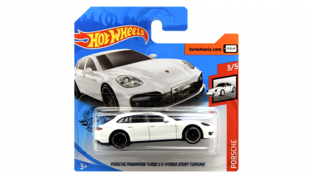 Машинка Базовая Hot Wheels Porsche Panamera Turbo S E-Hybrid Sport Turismo Porsche 1:64 GHD20 White - Retromagaz, image 1