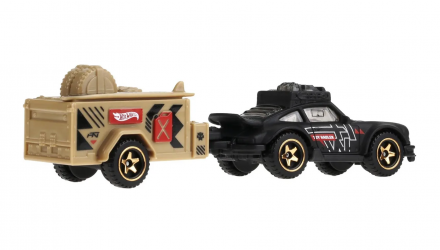 Машинка Базова Hot Wheels Porsche 911 Off-Roader з Причіпом Track Fleet 1:64 HYT56 Black - Retromagaz, image 2