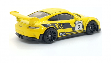 Тематическая Машинка Hot Wheels Porsche Porsche 911 GT3 RS Gran Turismo 1:64 HRV65 Yellow - Retromagaz, image 3