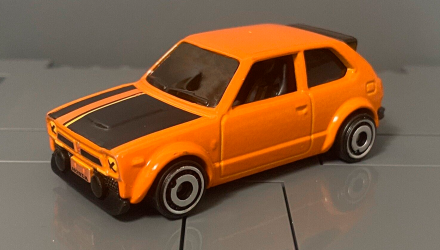 Машинка Базовая Hot Wheels '73 Honda Civic Custom J-Imports 1:64 HKK67 Orange - Retromagaz, image 2