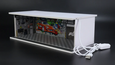 Диорама G-Fans Fast & Furious Garage 1:64 710016 Black - Retromagaz, image 1